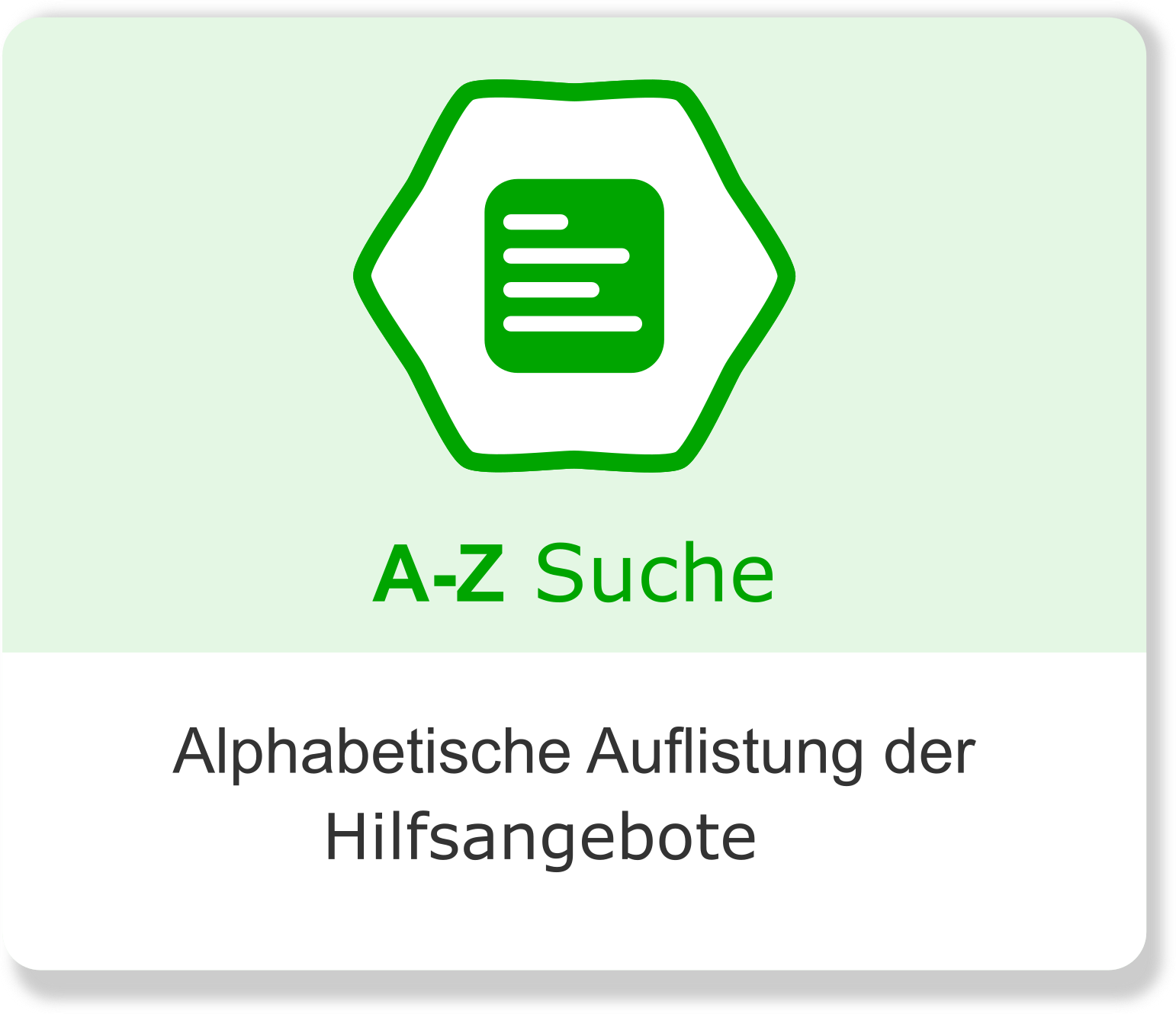 a-z Suche